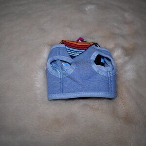 Small Blue Jacket Harness For Small Dog